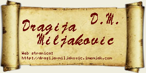Dragija Miljaković vizit kartica